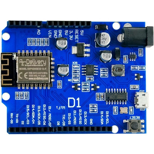 3 X D1 Board NodeMCU ESP8266MOD-12F WiFi WiFi-modul Kompatibel med for Arduino