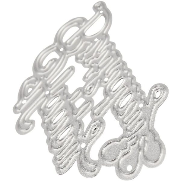 Fødselsdagsfestkort Metal Skæredør Til Scrapbooking Stencils DIY Album Kort Dekoration Embossing Folder Die Craft Dies