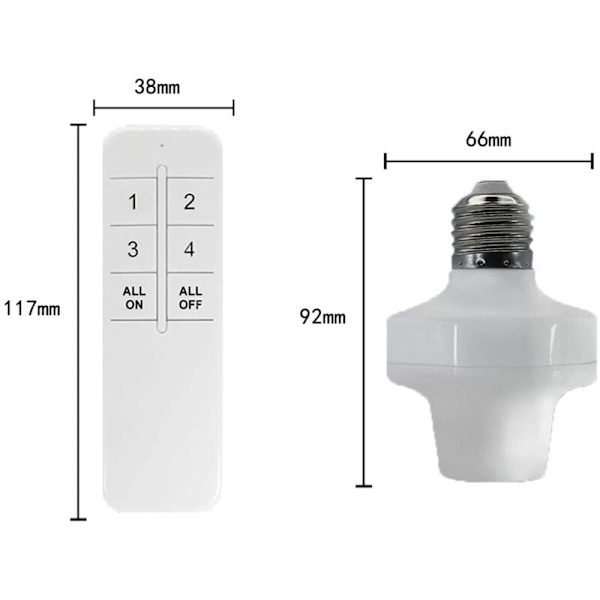 Fjärrstyrd Ljussockel E27 Glödlampsockel Adapter ZigBee Smart Ljushållare WIFI Intelligent Röststyrd Ljussockel