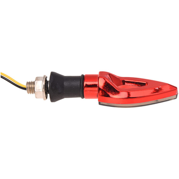 2X 12V Universal Motorcykel Blinklys Signallampe Blinklys - RØD