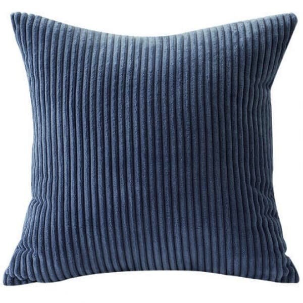 Set med 2 kuddfodral 45x45cm Sammet Mörkblå Kuddfodral