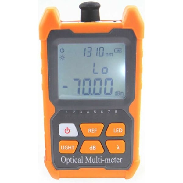 Optisk effektmeter, fiberoptisk kabeltester med LED-lys nettverkskabeltester