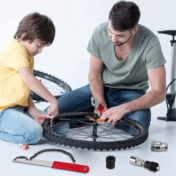 Cykelvevparti Extraktionsverktyg Vevaxellager Reparationsverktygssats Vevaxelextraktor, Kassettdemonteringsverktyg Kedjepiska Frihjul