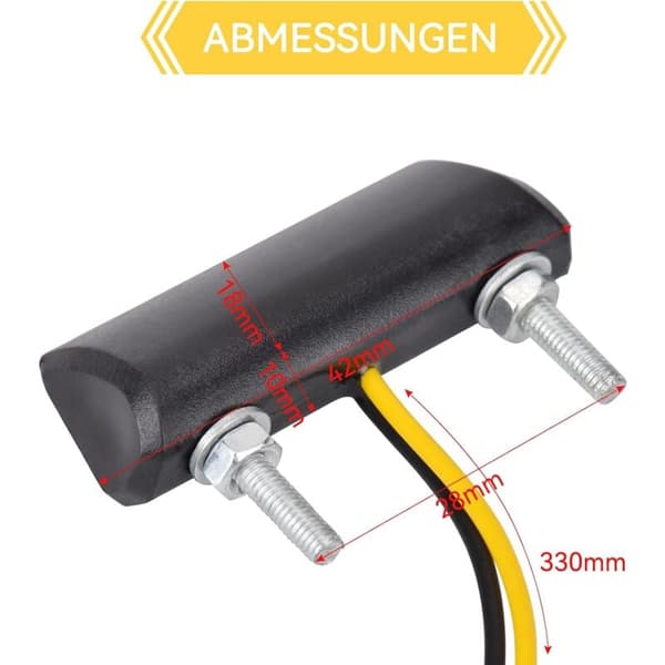 Universal Motorcykel LED Nummerpladelys 12V Mini Mikro Nummerpladelys Motorcykel Belysning