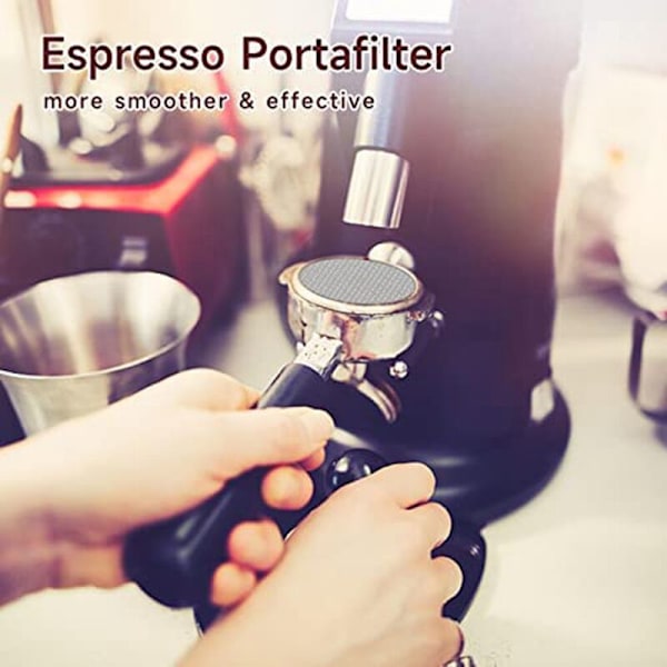 558mm espressoskärm, återanvändbar 1,7mm tjock 150μM rostfritt stål espressoskärm (2-pack)
