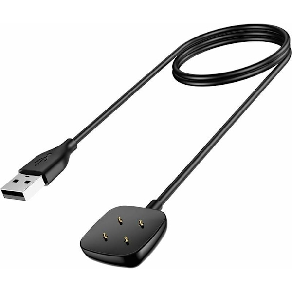Oplader Kompatibel med Fitbit Versa 4 / Fitbit Sense 2 / Fitbit Versa 3 / Fitbit Sense, Udskiftningskabel til Sense, Sense 2, Versa 3, Versa 4 Oplader