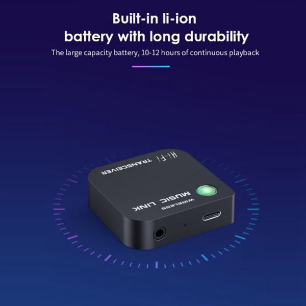 Bluetooth 5.2 Sender og Mottaker TRX30 Innebygd Høy Fidelity Bluetooth