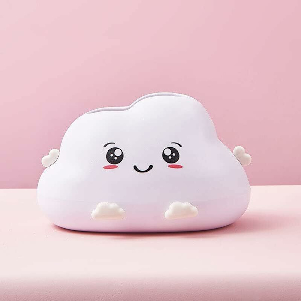 Kawaii Vævsæskeboks Sæt, Tegneserie Sky Form Dekorativ Vævsæske, Moderne Vævsæske, Vævsdispenser, Vævsarrangør til Badeværelse, badeværelse væv