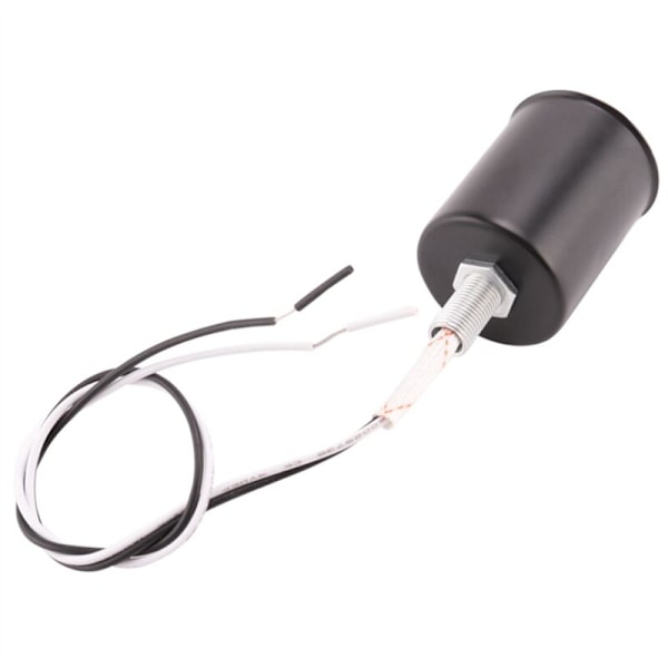 E27 Keramisk skruvbas Rund LED-lampsockelhållare Adapter Metall Lampfäste med tråd Svart