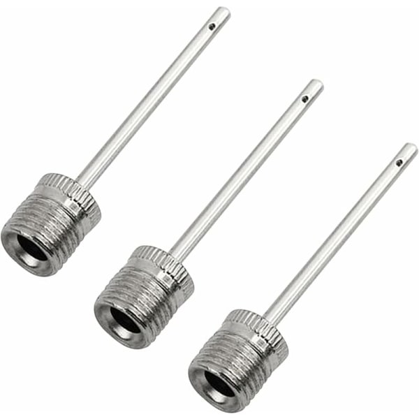 Ball Pump Inflator Needle (Pack of 3) - Stainless Steel Air Pump Needles - Ideal for Inflating All Sports Balls