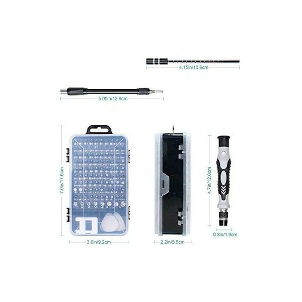 138-i-1 Mini Precision Skruvmejselset Verktyg Liten Låda Torx Skruvmejsel Dator Bärbar Dator Demontering För Macbook, iPhone, Reparation, Glasögon, DIY