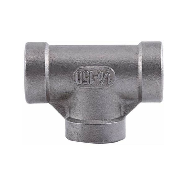 Rørfitting 3-vejs hurtigkobling T-fitting i rustfrit stål 1/4'' NPT rørfittings, 2 stk. (DN8)