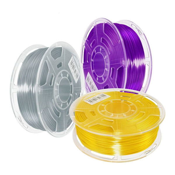 3D-skrivarförbrukningsmaterial Silke Hög Glans 1,75 mm Utskriftsfilament Hög Genomskinlig 1 kg FDM-tråd, Guld