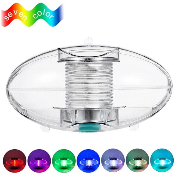 RGB solcellsdriven flytande ljus simbass dekoration ljus nattbelysning flytande ljus automatisk sensor