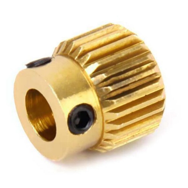 12 st Mk7 MK8 Extrusionväxel 26 Tänder Mässing Matningsdrivning för Anet A8 3D-skrivare Extruder
