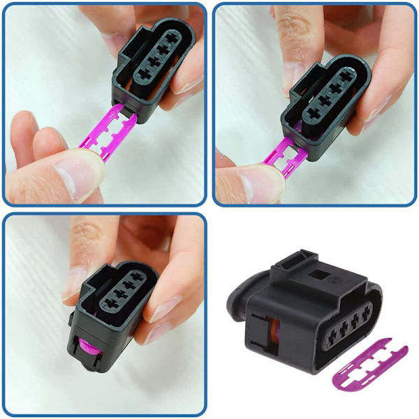 4 st tändspolekontaktstift med terminal och packning för B5 - 1J0973724