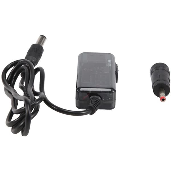 USB Boost-kabel 5V til 9V 12V Justerbar Spenningskonverter 1A Step-Up Volt DC Transformator Regulator med Bryter og LED Voltmeter Display