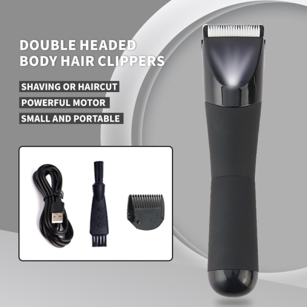 Elektrisk hårfjerner-kroppshår og private deler hårfjerning-elektrisk digital display-trimmer for menn