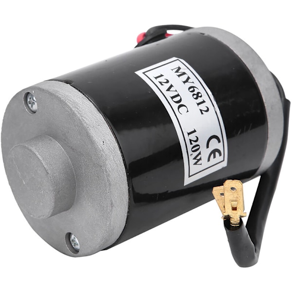 MY6812 12V 120W Liten Høyhastighets Børstet Motor med Remskive Tilbehør til El-Scooter Sykkel