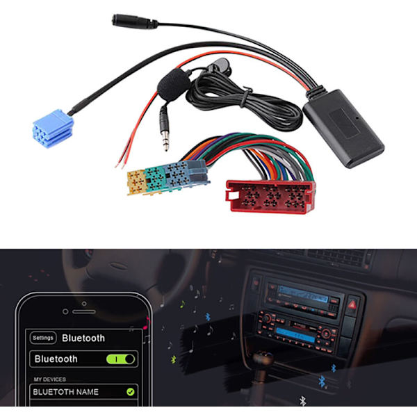 Bilradio Bluetooth Audio Mikrofon Mikrofonadapter Nät 8Pin för Gamma 5 MFD - 6N2 9N