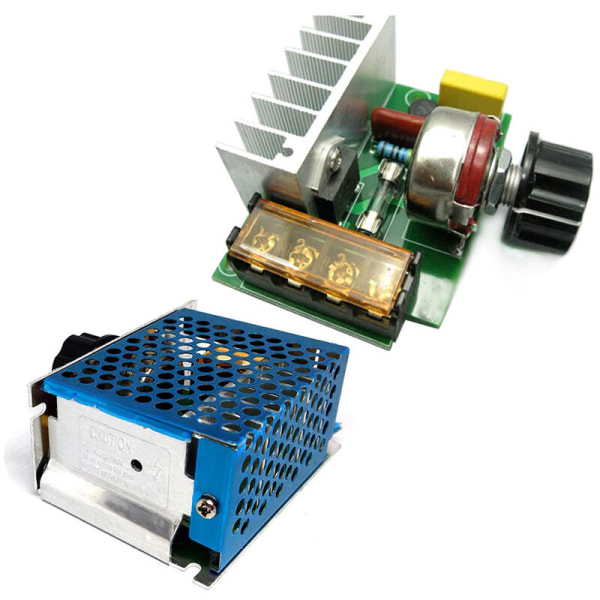 Motorvarvtalsregulator Justerbar Spänningsregulator 4000W Hög Effekt SCR Temperaturregulator