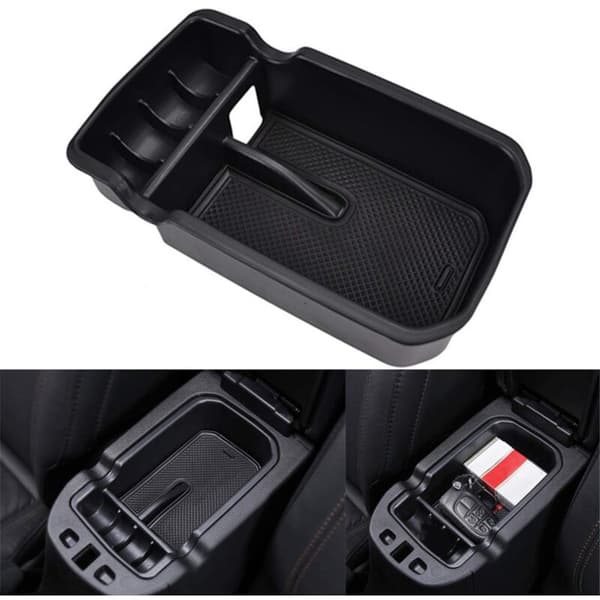 Til Compass 2017-2019 Bil Centerkonsol Opbevaringsboks Bakke Divider Organizer Holder Beholder