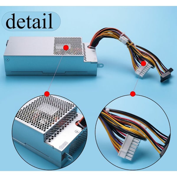 Virtalähde Dell DPS-220U A HU220NS-00 CPB09-D220A PS-5221-06 PE-5221-08 CPB09-D220R PS-5221-9 PS-5221-6