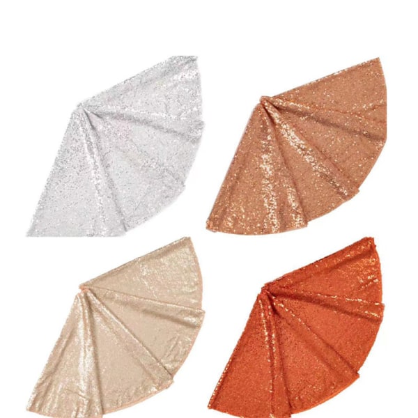 Champagne-väriset Sekvenssit Joulukuusen Helma Joulukoriste Rose Gold