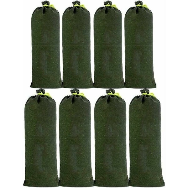 8 stk. Canvas Sandbag Anti-Flood Liner Mod Sand Flooding Forbedrede Designs Falmer Ikke Til Afvanding Til Garage Butik Skole Station Bygningsfaktor