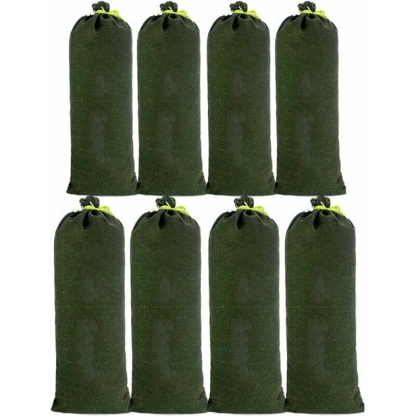 8pcs Canvas Sandbag Anti-Flood Liner Against Sand Flooding Improved Designs Do Not Fade for Drainage for Garage Store School Station Building Factor