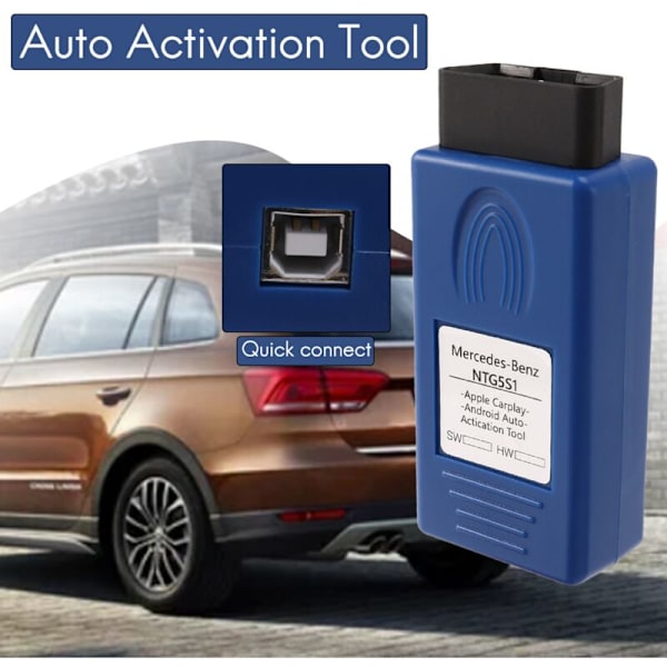 NTG5S1 för Autoaktiveringsverktyg / Android OBD2 NTG5 S1 CarPlay-protokollkommunikation -