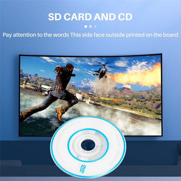 Endre maskin til å lese + Sd2Sp2 Sdload Mini Sd Tf-kort til å lese med CD