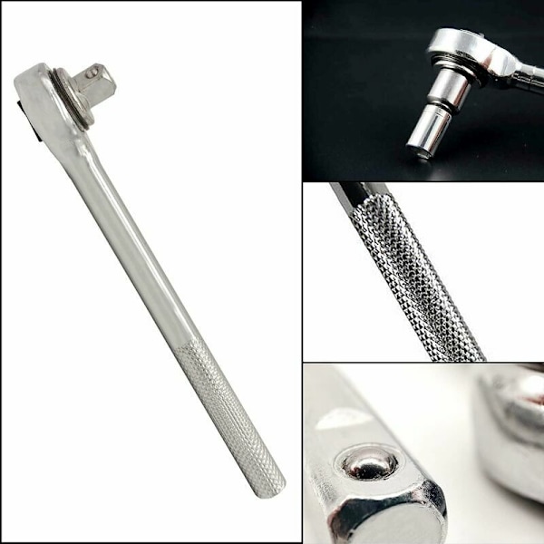 Hylsnyckelsats, 1/4\" 3/8\" Hylsor och Set, med Snabbvändbar Ratsch, Skruvmejselbit, Förlängningsstång,
