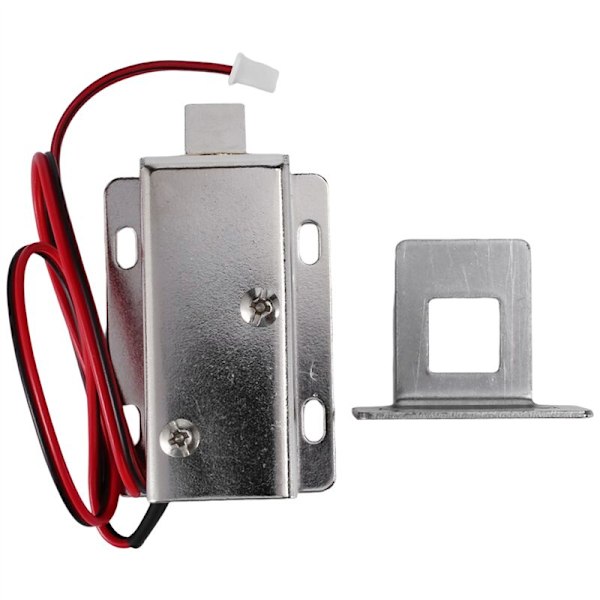 DC 12V Mini sähkömagneettinen lukko Sähköinen lukkopultti Pieni sähköinen ohjauskaapin ovilukko (B)