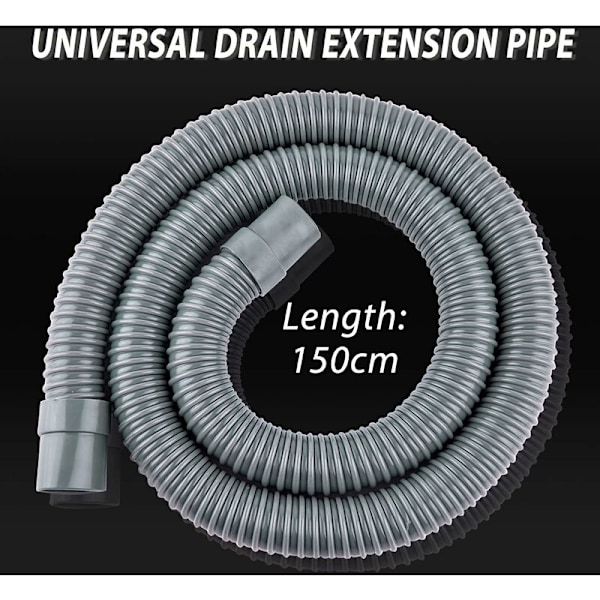 32 mm fleksibel swimmingpoolslange - 1,5 m lang -