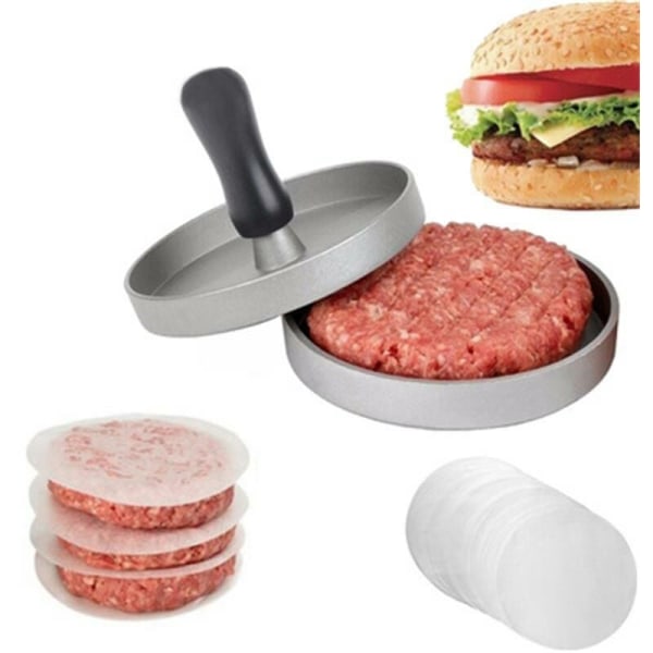 Hamburger Press Promotion - 12cm Ground Steak Press - Burger Appliance for Ground Meat Cooking - Removable Bottom - Grill Barbecue Pan