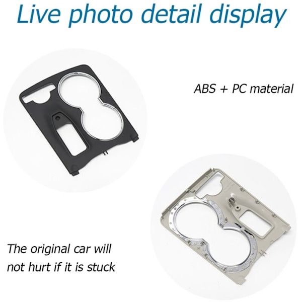 Bägarhållarlist för bilens mittkonsol, ersättning för - -Class X204 2008-2015 2046802308 Svart