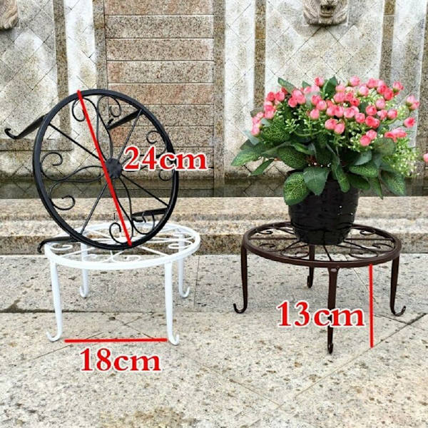Metal Potteplante Stativ Smijern Rustfri 9\" Sort