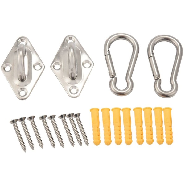 Heavy Duty Hammock Hanger Eye Plates Wall Ceiling Mount Anchor Hooks Hanger for Hammock Swing Chair