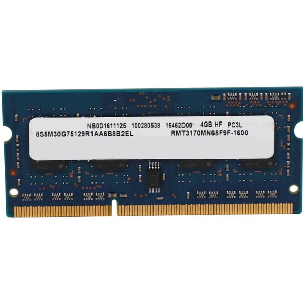 DDR3L 4GB 1600Mhz Laptop RAM Hukommelse PC3-12800 1,35V SODIMM 204Pins DDR3 Laptop RAM