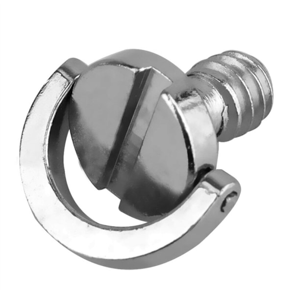 5-pack 1/4 tum D-ring QR-axelutlösningsplatta Fästskruvar Kulhuvud Stabilisatorfäste för QR-platta Monopod Stativ DSLR-kamera
