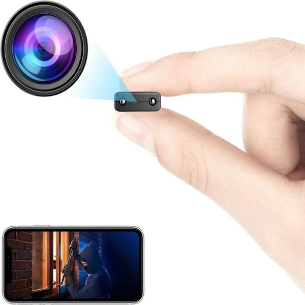1080P HD Mini Piilotettu Vakoilukamera Kotivartiointiin - Langaton ja Huomaamaton.