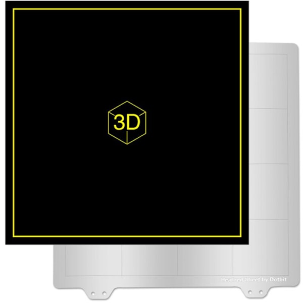 3D Printer Tilbehør 300X300Mm Varmeseng Stålplade + Magnetisk Klistermærke til -10 Tevo Tornado Lulzbot Taz6 Printer
