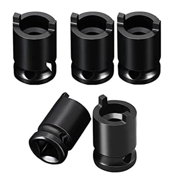 5 stk vinkelsliperhylseadapter, vinkelsliper trykkplatefjernerhylse, stål vinkelsliperhylseadapter
