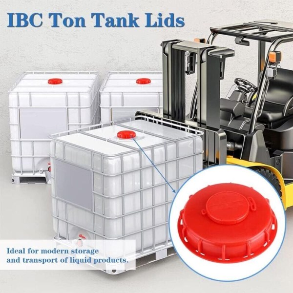 IBC tankdæksel 163 mm tankdæksel 1000l IBC tankdæksler IBC tote låg ventileret IBC vandtankdæksel låg til 1000 L vandtank--