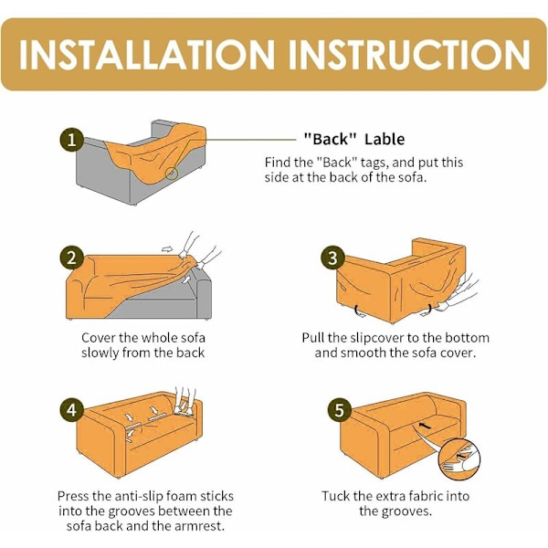 Polyester Sofaovertræk Stræk Elastisk Sofaovertræk Sofabeskytter Betræk til 2 Personer 145x180 cm-gitter-