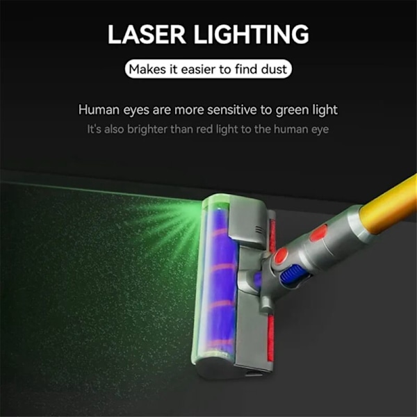 Støvsuger Gulvbørstehode for V8 V7 V10 V11 V15, Reservedeler, med Elektrisk Laser Rulle