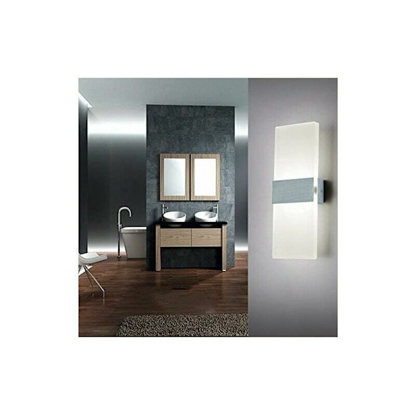 6W Indendørs LED Vægskinne 6000K Kold Hvid Akryl Vægslampe Moderne Design Størrelse: 29x11CM Bruges til at dekorere stue soveværelse gang trappe studie