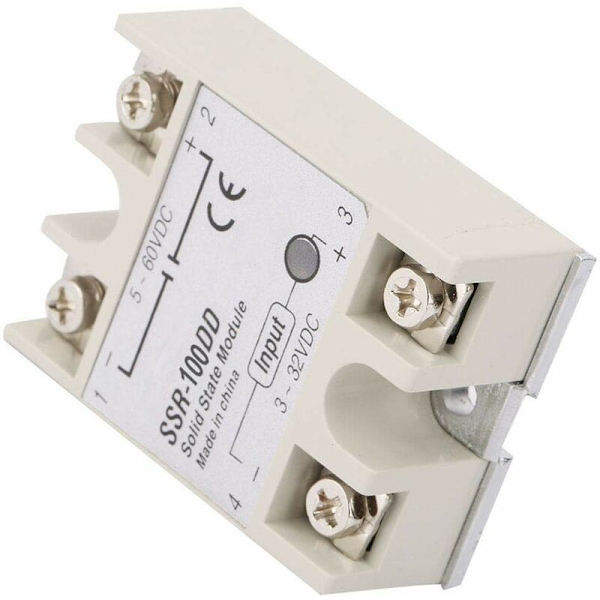 SSR-100DD Halvledarrelämodul DC-ingång 3-32V DC Halvledarrelä Halvledarrelärelä