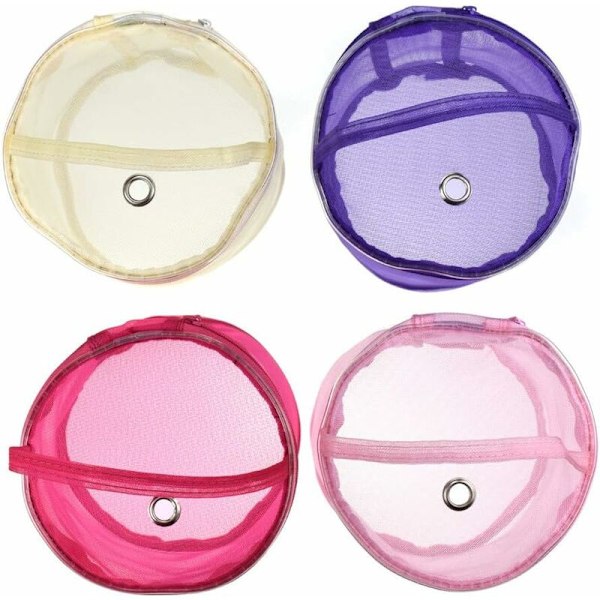 Strikkegarn Opbevaringspose og Opbevaringspose, Uld Strik Organiseringspose Strikkepose Uld Opbevaring, Nylon, Pink